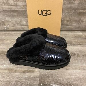UGG | Cluggette Sequin Slippers Black